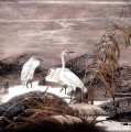 Egret in autumn old Chinese